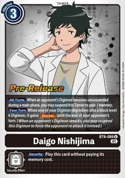 Daigo Nishijima (BT9-089) - Promos: X Record