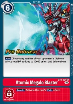 Atomic Megalo Blaster (BT9-094) - Promos: X Record