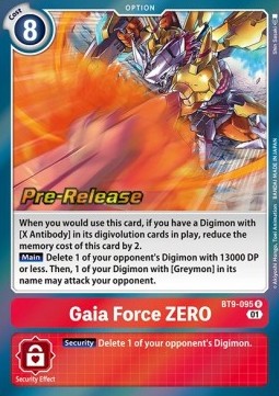 Gaia Force ZERO (BT9-095) - Promos: X Record