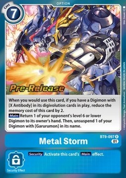 Metal Storm (BT9-097) - Promos: X Record