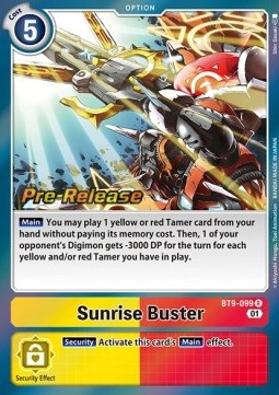 Sunrise Buster (BT9-099) - Promos: X Record