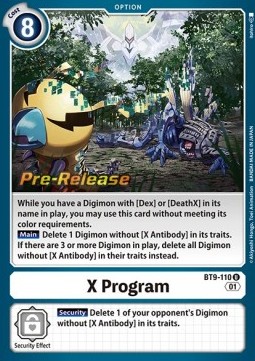 X Program (BT9-110) - Promos: X Record