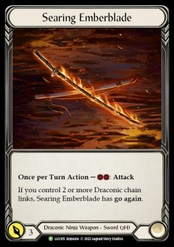 Searing Emberblade (Cold Foil) - LGS Promos
