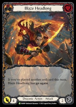 Blaze Headlong (Extended Art Rainbow Foil) - FAB Promos