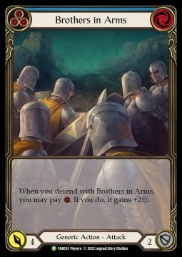Brothers in Arms (Blue) (Extended Art Rainbow Foil) - FAB Promos
