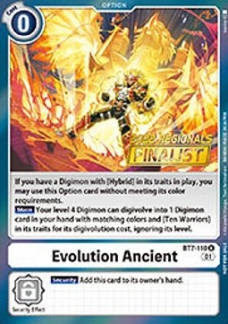 Evolution Ancient (BT7-110) (V.2) - Championship 2022 Promos