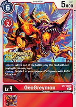 GeoGreymon (ST7-06) (V.1) - Championship 2022 Promos