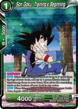 Son Goku, Training's Beginning - Dawn of the Z-Legends