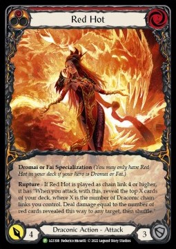 Red Hot (Extended Art Rainbow Foil) - LGS Promos