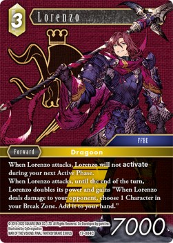 Lorenzo (17-084) - Rebellion's Call