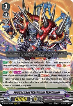 Juggernaut Maximum Maximum [V Format] (V.1 - Triple Rare) - V Clan Collection Vol.5
