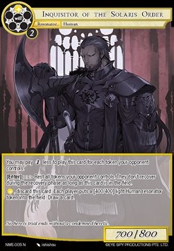 Inquisitor of the Solaris Order - A New World Emerges...