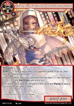 Cecilia, Fire Punisher of the Solaris Order - A New World Emerges...