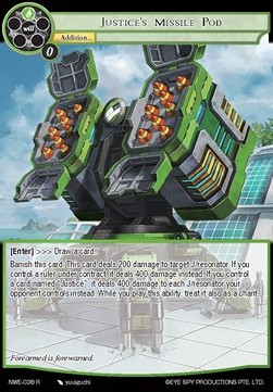 Justice's Missile Pod - A New World Emerges...