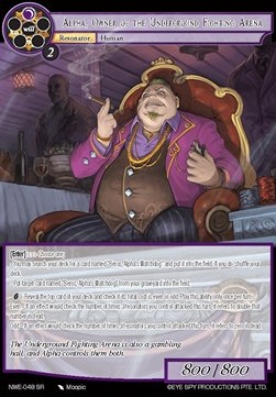 Alpha, Owner of the Underground Fighting Arena - A New World Emerges...