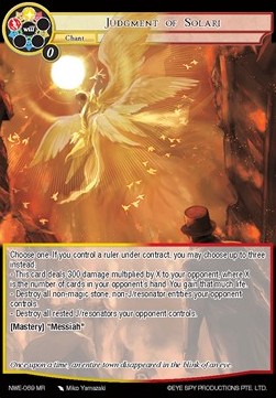Judgment of Solari - A New World Emerges...