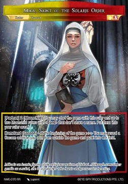 Mika, Saint of the Solaris Order - A New World Emerges...