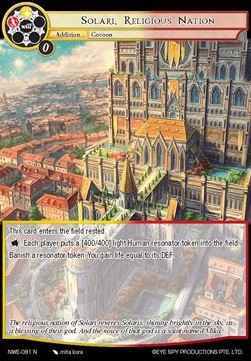 Solari, Religious Nation - A New World Emerges...