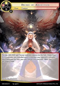 Decree of Absolution // Messiah (V.2 - Secret Rare) - A New World Emerges...