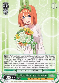 Mood Maker, Yotsuba Nakano (V.2 - Super Rare) - The Quintessential Quintuplets 2