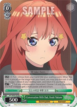 Conversation With Dad, Itsuki Nakano (V.1 - Uncommon) - The Quintessential Quintuplets 2