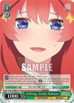 Gifting, Itsuki Nakano (V.1 - Common) - The Quintessential Quintuplets 2