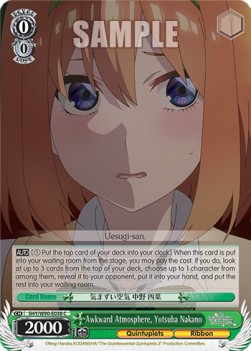 Awkward Atmosphere, Yotsuba Nakano (V.1 - Common) - The Quintessential Quintuplets 2