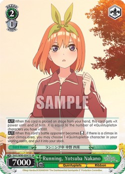 Running, Yotsuba Nakano (V.2 - Super Rare) - The Quintessential Quintuplets 2