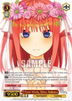 Pure Wish, Nino Nakano (V.2 - Feature Rare) - The Quintessential Quintuplets 2