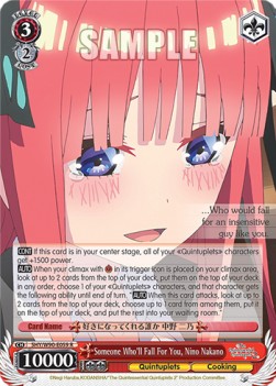 Someone Who'll Fall For You, Nino Nakano (V.1 - Rare) - The Quintessential Quintuplets 2