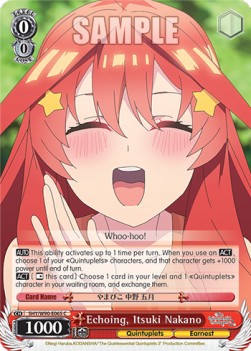 Echoing, Itsuki Nakano (V.1 - Common) - The Quintessential Quintuplets 2