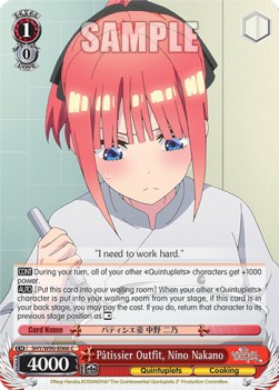 Pâtissier Outfit, Nino Nakano (V.1 - Common) - The Quintessential Quintuplets 2