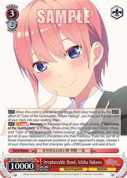 Irreplaceable Bond, Ichika Nakano (V.2 - Super Rare) - The Quintessential Quintuplets 2