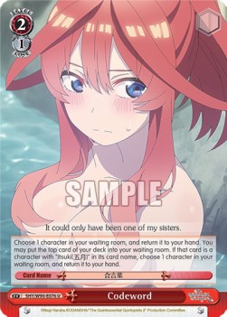 Codeword (V.1 - Uncommon) - The Quintessential Quintuplets 2