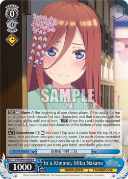 In a Kimono, Miku Nakano (V.1 - Rare) - The Quintessential Quintuplets 2