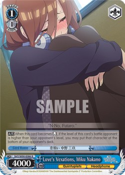 Love's Vexations, Miku Nakano (V.1 - Rare) - The Quintessential Quintuplets 2