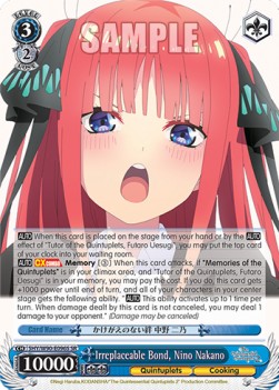 Irreplaceable Bond, Nino Nakano (V.2 - Super Rare) - The Quintessential Quintuplets 2
