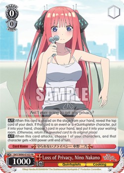 Loss of Privacy, Nino Nakano - The Quintessential Quintuplets 2