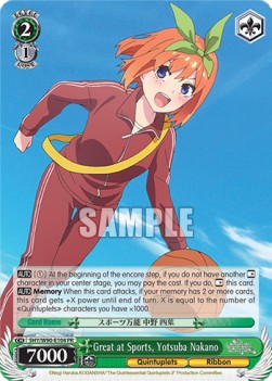 Great at Sports, Yotsuba Nakano - The Quintessential Quintuplets 2