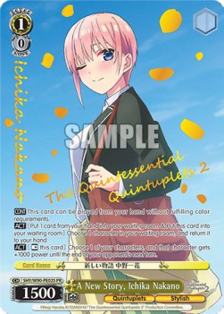 A New Story, Ichika Nakano (V.2 - Super Rare) - The Quintessential Quintuplets 2