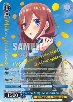A New Story, Miku Nakano (V.2 - Super Rare) - The Quintessential Quintuplets 2