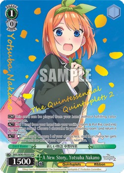 A New Story, Yotsuba Nakano (V.2 - Super Rare) - The Quintessential Quintuplets 2