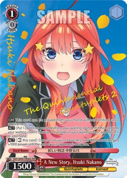 A New Story, Itsuki Nakano (V.2 - Super Rare) - The Quintessential Quintuplets 2