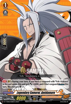 Legendary Samurai, Amidamaru [D Format] (V.1 - Common) - Trial Deck: SHAMAN KING