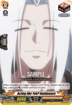 Acting like Yoh? Amidamaru [D Format] (V.1 - Common) - Trial Deck: SHAMAN KING