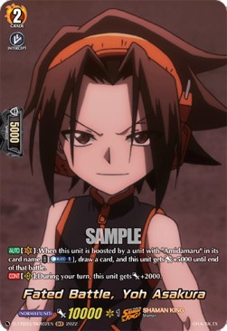 Fated Battle, Yoh Asakura [D Format] (V.2 - Feature Rare) - Trial Deck: SHAMAN KING