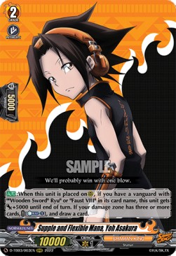 Supple and Flexible Mana, Yoh Asakura [D Format] (V.1 - Triple Rare) - SHAMAN KING