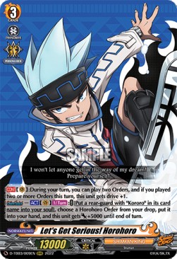 Let's Get Serious! Horohoro [D Format] (V.1 - Triple Rare) - SHAMAN KING