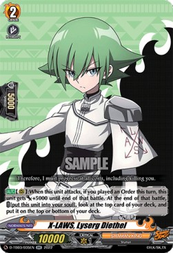 X-LAWS, Lyserg Diethel [D Format] (V.1 - Double Rare) - SHAMAN KING