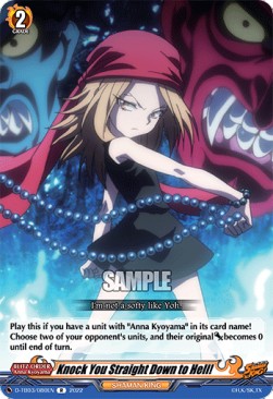 Knock You Straight Down to Hell! [D Format] (V.1 - Rare) - SHAMAN KING